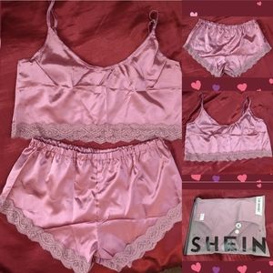 SHEIN - 2 Piece Satin PJ Set NWOT